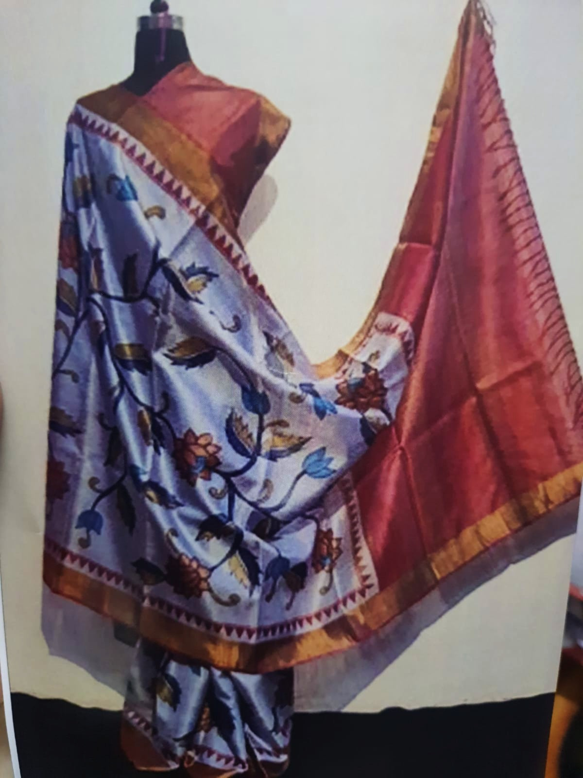 Tussar silk Digital printed