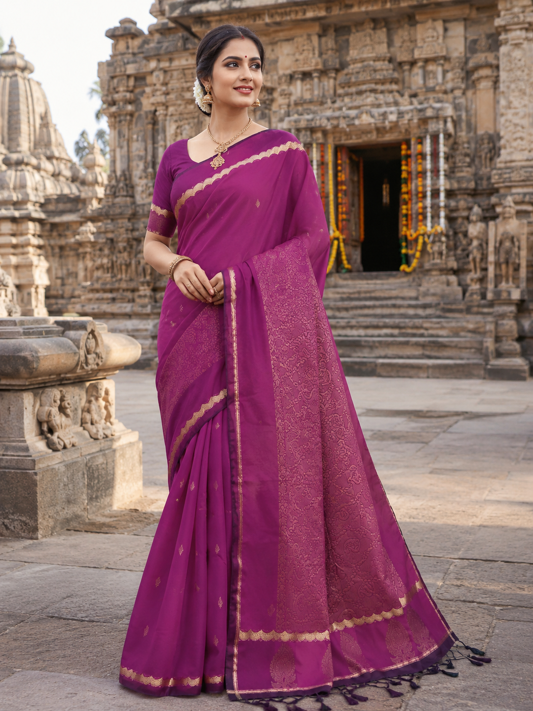 Kanchi Plain silk