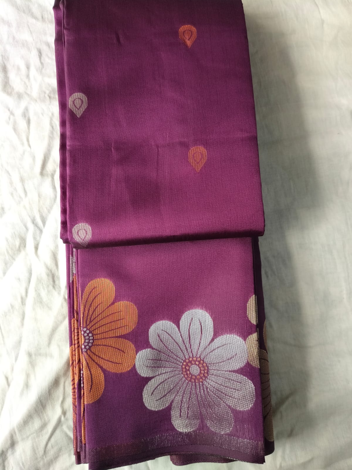 Soft Silk with Multi zari Floral