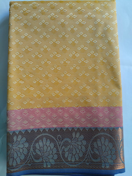 Kanchi PlainThread Butta Sarees