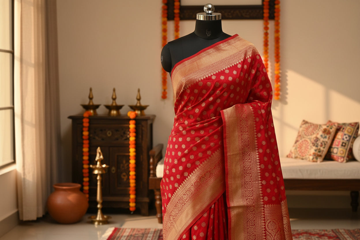 Khadi Banarasi Saree