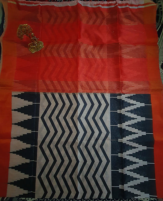 Tussar silk Digital printed
