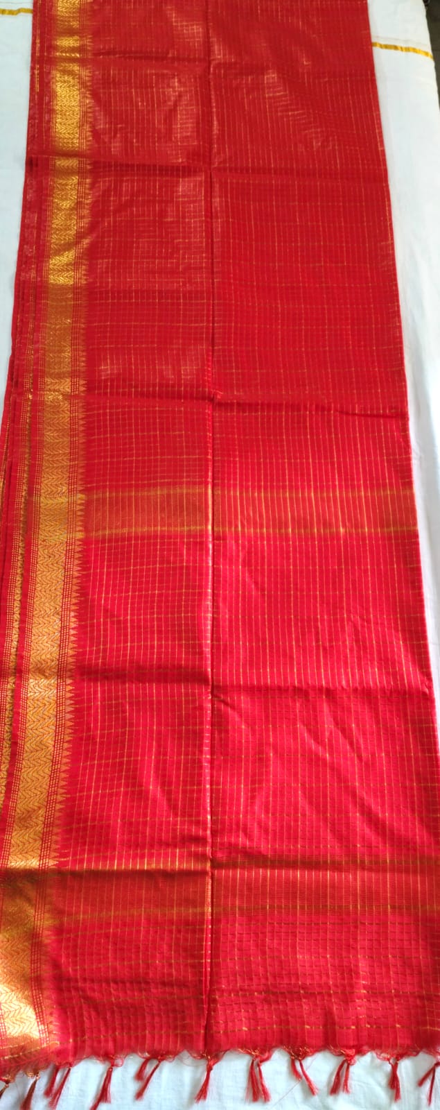 Bhagalpuri KOTA Check saree