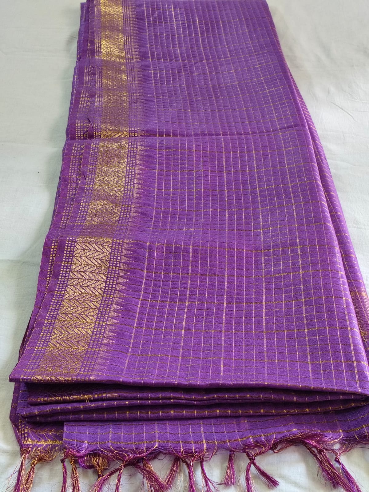 Bhagalpuri KOTA Check saree