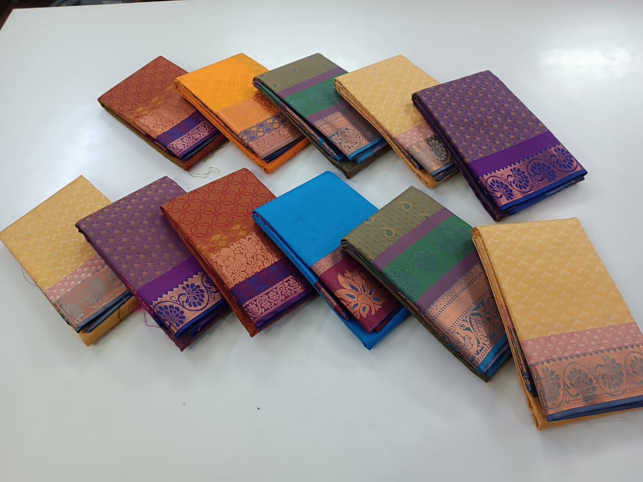 Kanchi PlainThread Butta Sarees